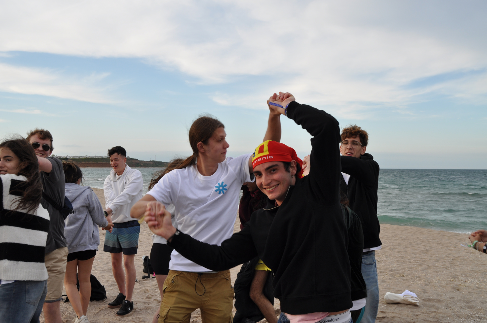 People dancing on the beach at Escape to Vama Veche
